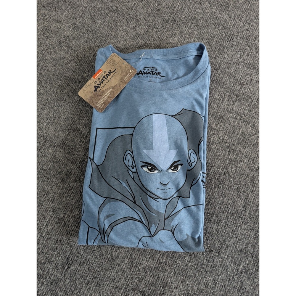 NEW! Avatar The Last Air Bender Long Sleeve T-shirt Men's Size‎ Medium Blue